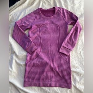 Lululemon Swiftly Tech Long Sleeve Striped Purple Size 2